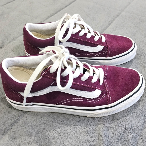 Vans Kids Shoes in Purple and White - Picture 1 of 6